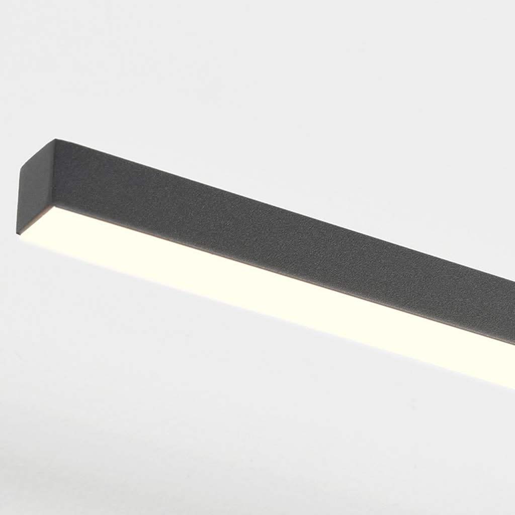 Ébène Sacrée - Applique Murale pour Lavabo de Salle de Bain, LED Dimmable Minimaliste, Noire
