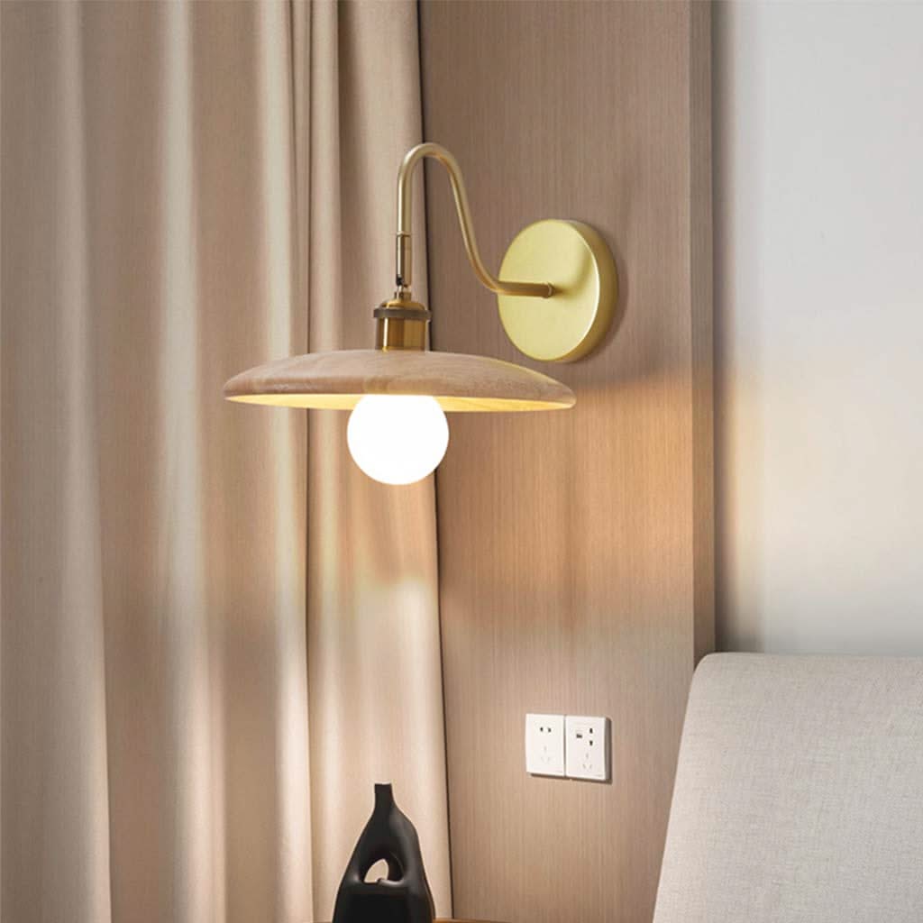 Ligne Scellée - Applique en bois nordique pour chambre à coucher et table de nuit