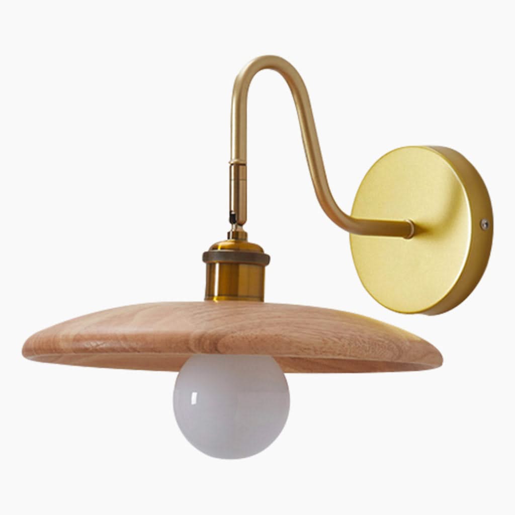 Ligne Scellée - Applique en bois nordique pour chambre à coucher et table de nuit