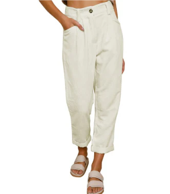 Bellarose | Pantalon en velours côtelé doux et élégant pour femmes
