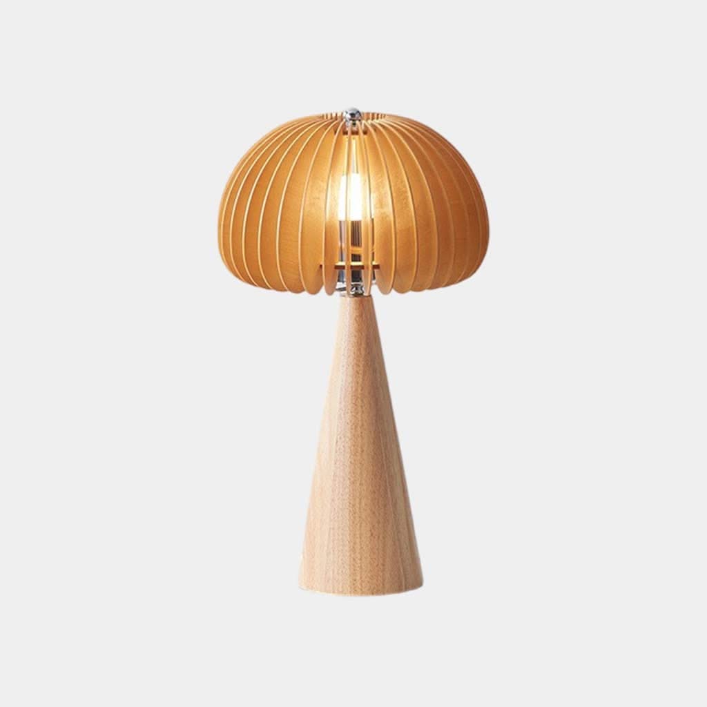 Lueur Noire - Lampe de table/lampe sur pied Ambient Citrouille en bois - Design Élégant