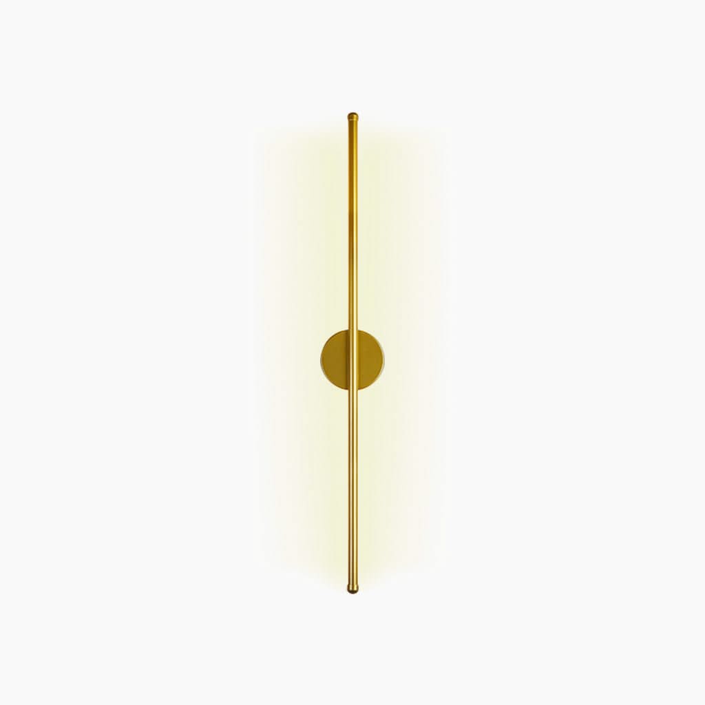 Grâce Infinie - Lumière Murale LED Linéaire Moderne en Aluminium, Or / Noir