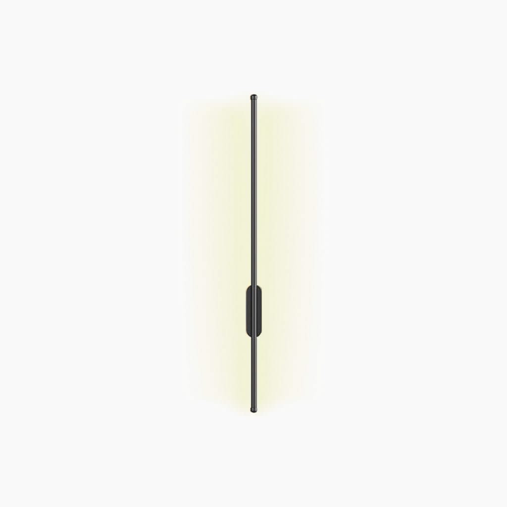 Grâce Infinie - Lumière Murale LED Linéaire Moderne en Aluminium, Or / Noir