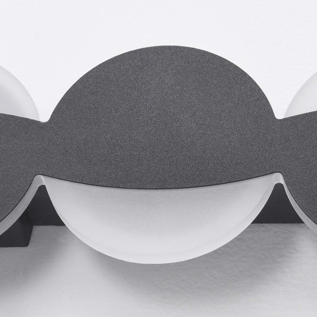 Noir Opulent - Applique Murale LED Géométrique Minimaliste 3 Couleurs Disponibles