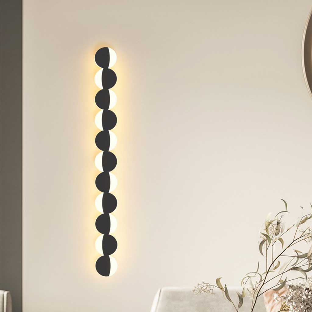 Noir Opulent - Applique Murale LED Géométrique Minimaliste 3 Couleurs Disponibles