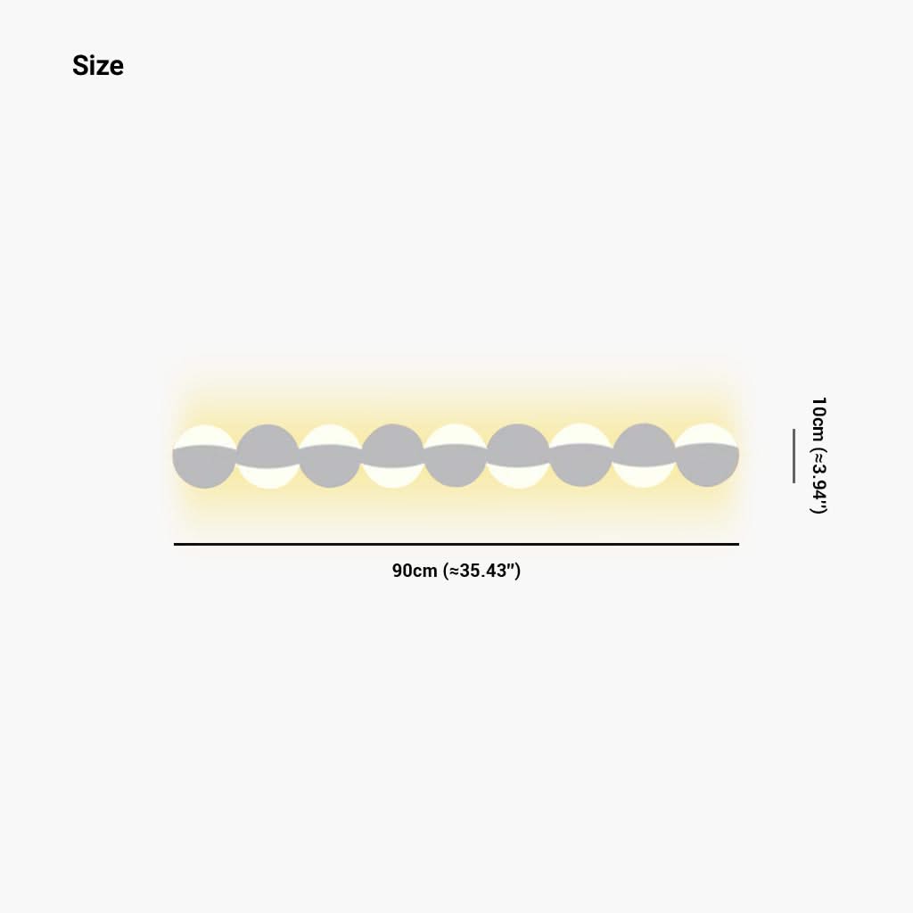 Noir Opulent - Applique Murale LED Géométrique Minimaliste 3 Couleurs Disponibles