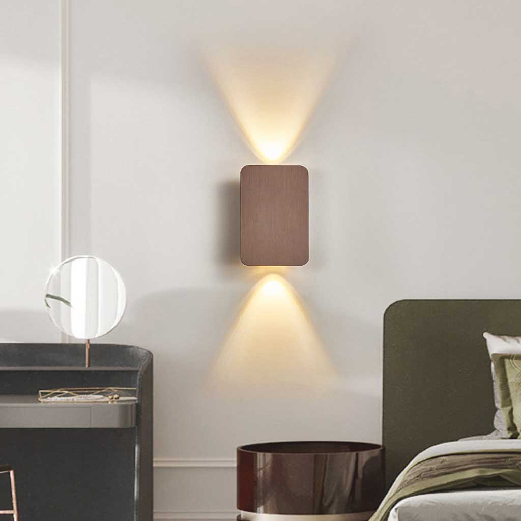 Rive Obscure - Applique Murale LED Rectangulaire Minimaliste en Aluminium - Disponible en 5 Couleurs