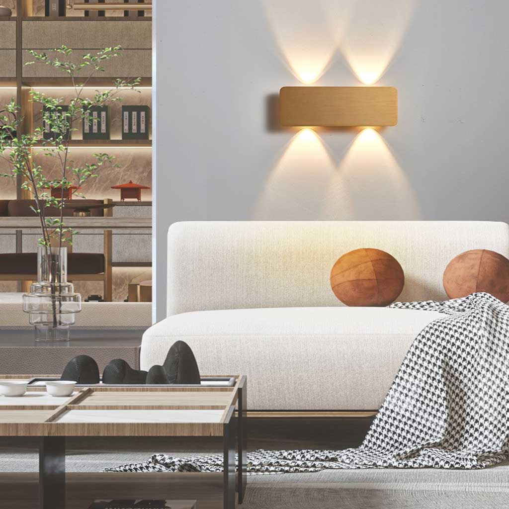 Rive Obscure - Applique Murale LED Rectangulaire Minimaliste en Aluminium - Disponible en 5 Couleurs
