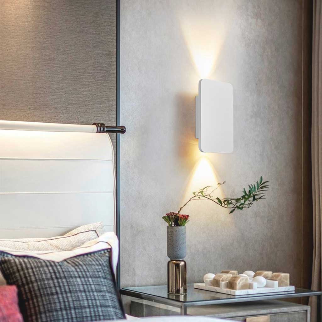 Rive Obscure - Applique Murale LED Rectangulaire Minimaliste en Aluminium - Disponible en 5 Couleurs