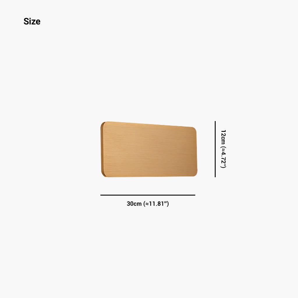 Rive Obscure - Applique Murale LED Rectangulaire Minimaliste en Aluminium - Disponible en 5 Couleurs