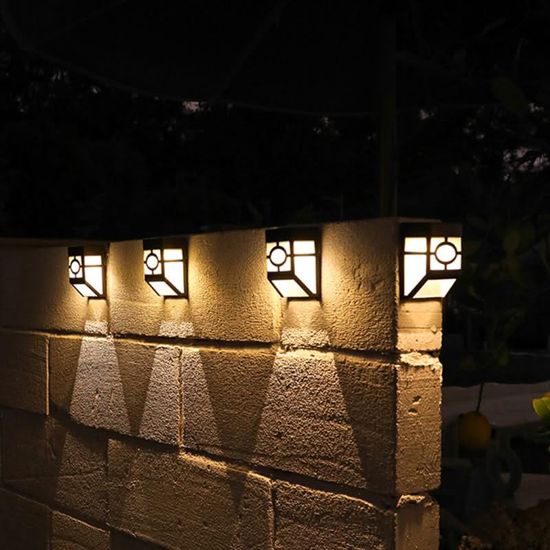 ZenGlow - Lampe Murale Solaire Japonaise pour l'Extérieur