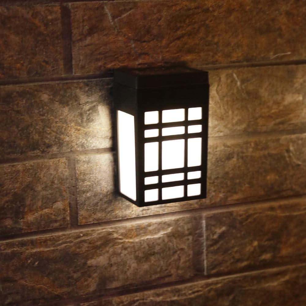 ZenGlow - Lampe Murale Solaire Japonaise pour l'Extérieur