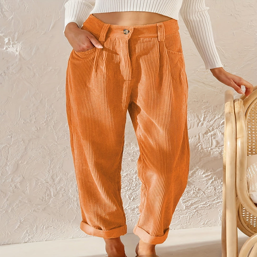 Bellarose | Pantalon en velours côtelé doux et élégant pour femmes
