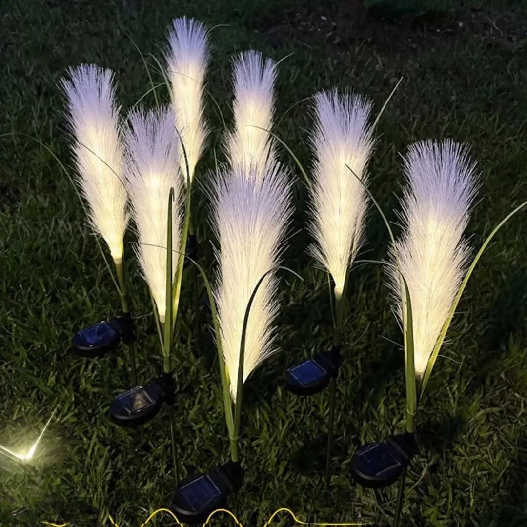 SunGlow | Lampe en Roseau Durable à Énergie Solaire pour Espaces Extérieurs