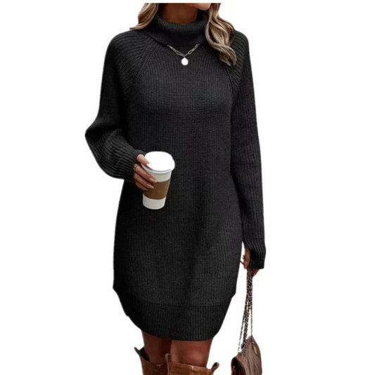 Robe Tricotée Chaude d'Hiver pour Femmes | Mini