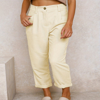 Bellarose | Pantalon en velours côtelé doux et élégant pour femmes