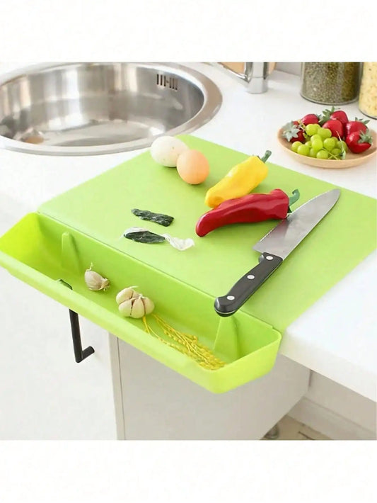 Planche à découper 2 en 1 avec plateau de rangement