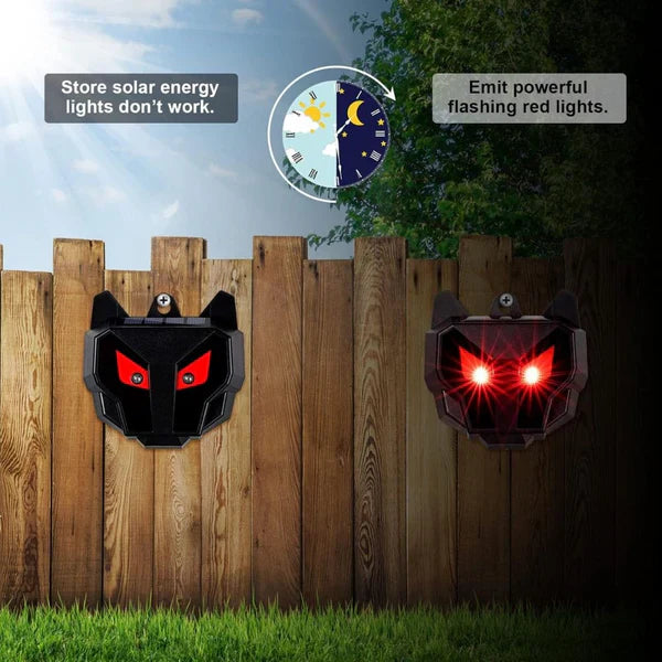Répulsif pour Animaux Nocturnes à Énergie Solaire 2PCS