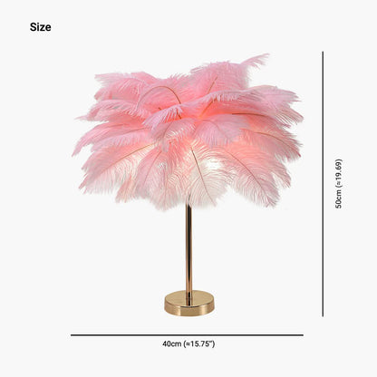 Élément Rayonnant -  Lampe de Table Minimaliste en Plumes - 3 Options de Couleur