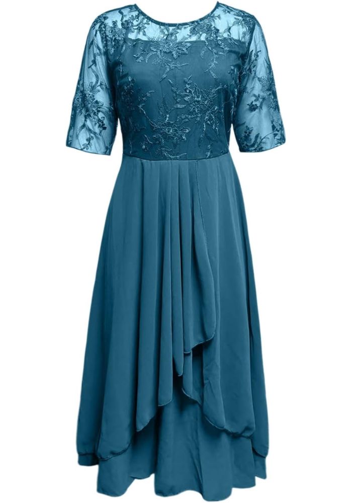 Robe Femme à Manches 3/4 Col Rond | Mini