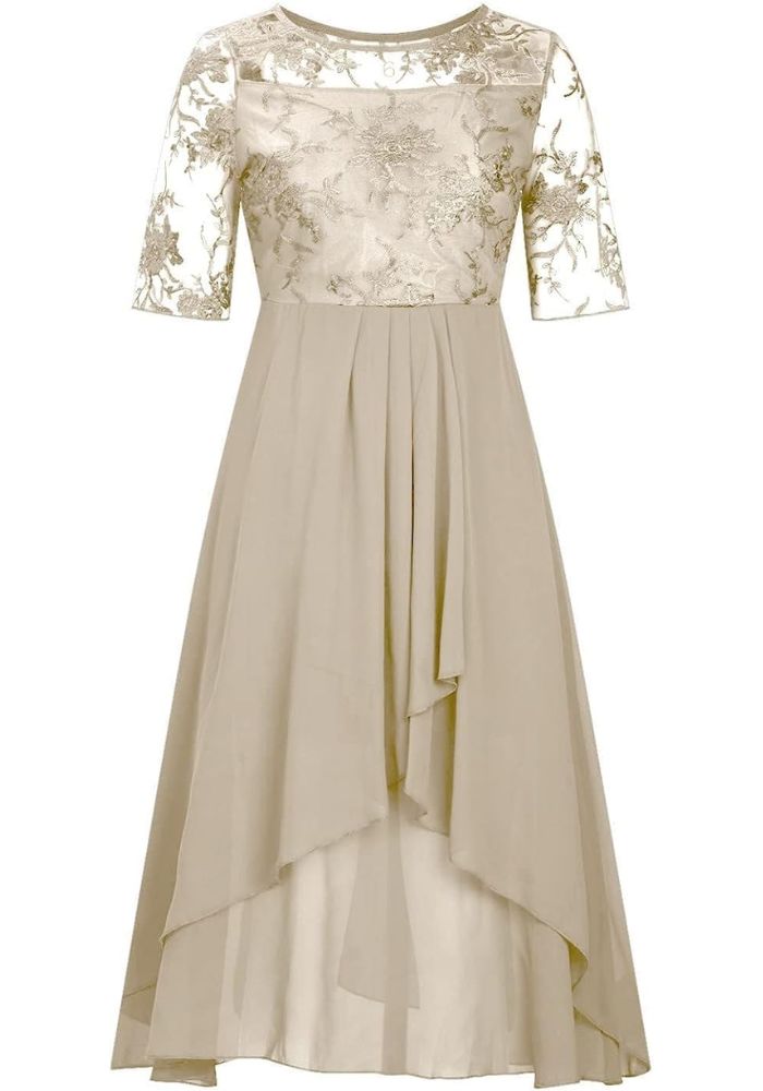 Robe Femme à Manches 3/4 Col Rond | Mini
