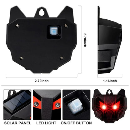 Répulsif pour Animaux Nocturnes à Énergie Solaire 2PCS