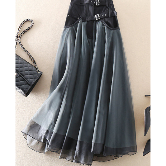Jupe Midi Lagenlook Taille Haute Femme | Élégante