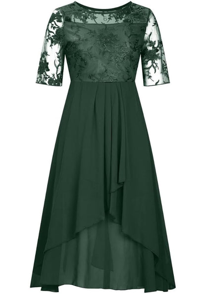 Robe Femme à Manches 3/4 Col Rond | Mini