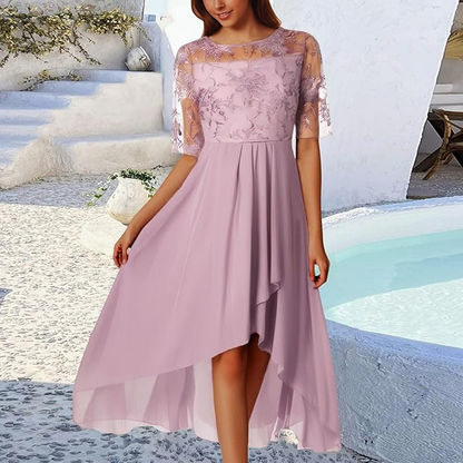 Robe Femme à Manches 3/4 Col Rond | Mini