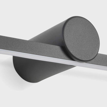 Ébène Sacrée - Applique Murale pour Lavabo de Salle de Bain, LED Dimmable Minimaliste, Noire