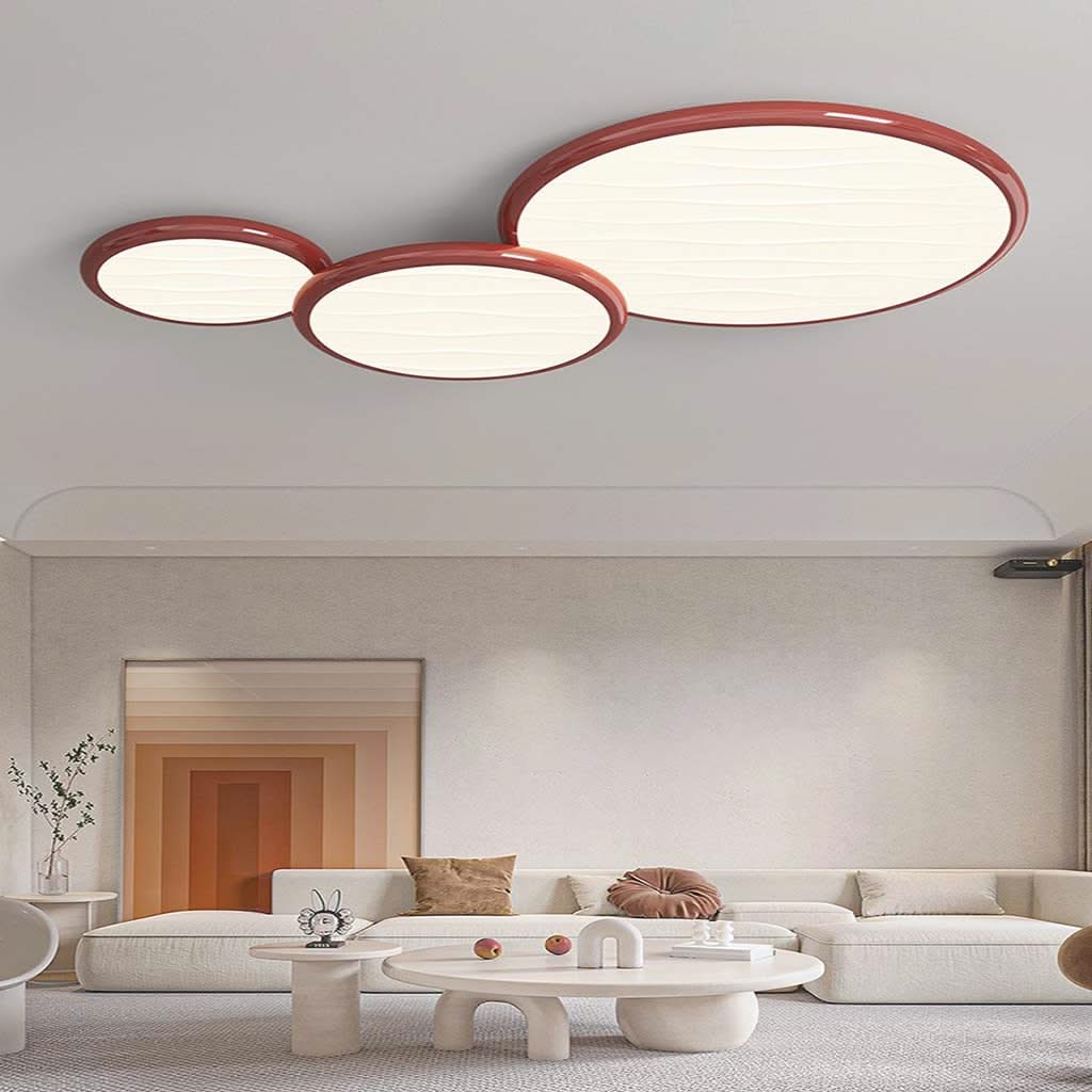Château Lumière- Lustre encastré LED surdimensionné de 34"/43" au design épuré
