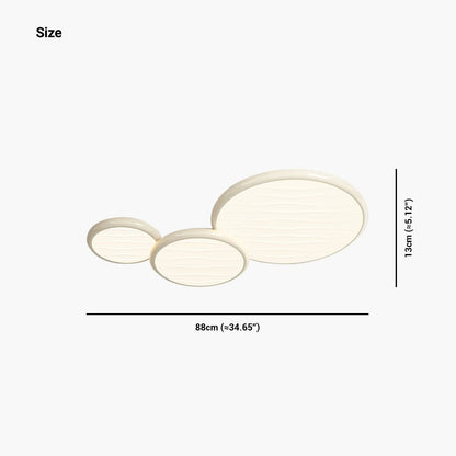 Château Lumière- Lustre encastré LED surdimensionné de 34"/43" au design épuré