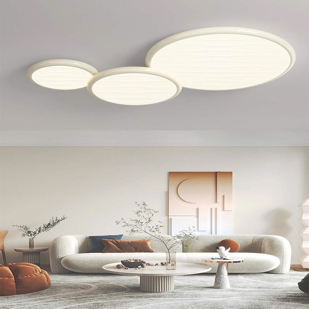 Château Lumière- Lustre encastré LED surdimensionné de 34"/43" au design épuré