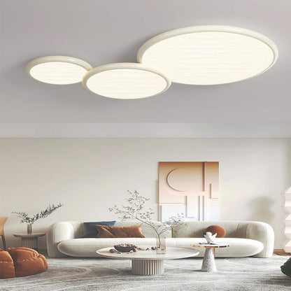Château Lumière- Lustre encastré LED surdimensionné de 34"/43" au design épuré