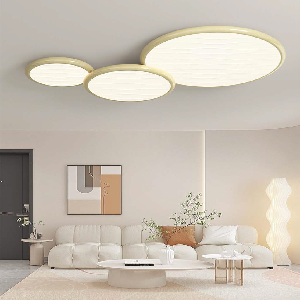 Château Lumière- Lustre encastré LED surdimensionné de 34"/43" au design épuré