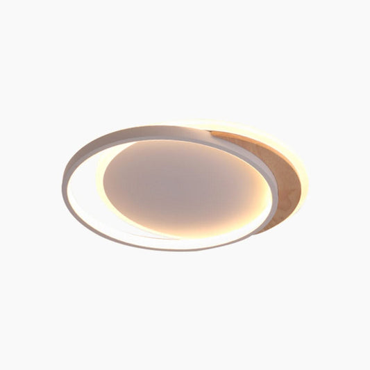 Brume Dorée- Élégant et Moderne, Plafonnier Encastré Dimmable, Rond/Carré