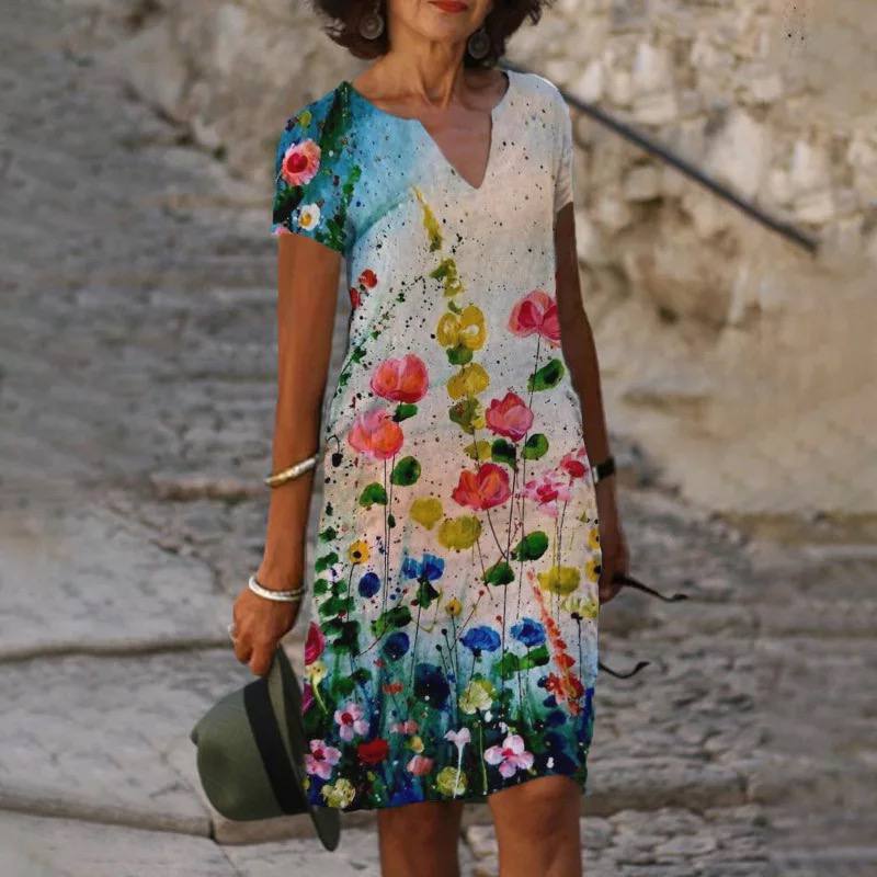 Carlottana | Robe Maxi Fleurie pour Femmes