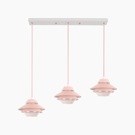 Cristal de Givre - Petite suspension moderne Macaron UFO pour cuisine, salle à manger et bar