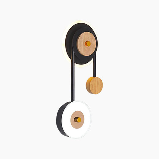 Éclat Brut - Applique Murale Moderne Unique en Bois et Acrylique, pour la Chambre