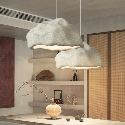 Nikkiana Lumière Suspendue Wabi-Sabi en Pierre Naturelle, 4 Teintes