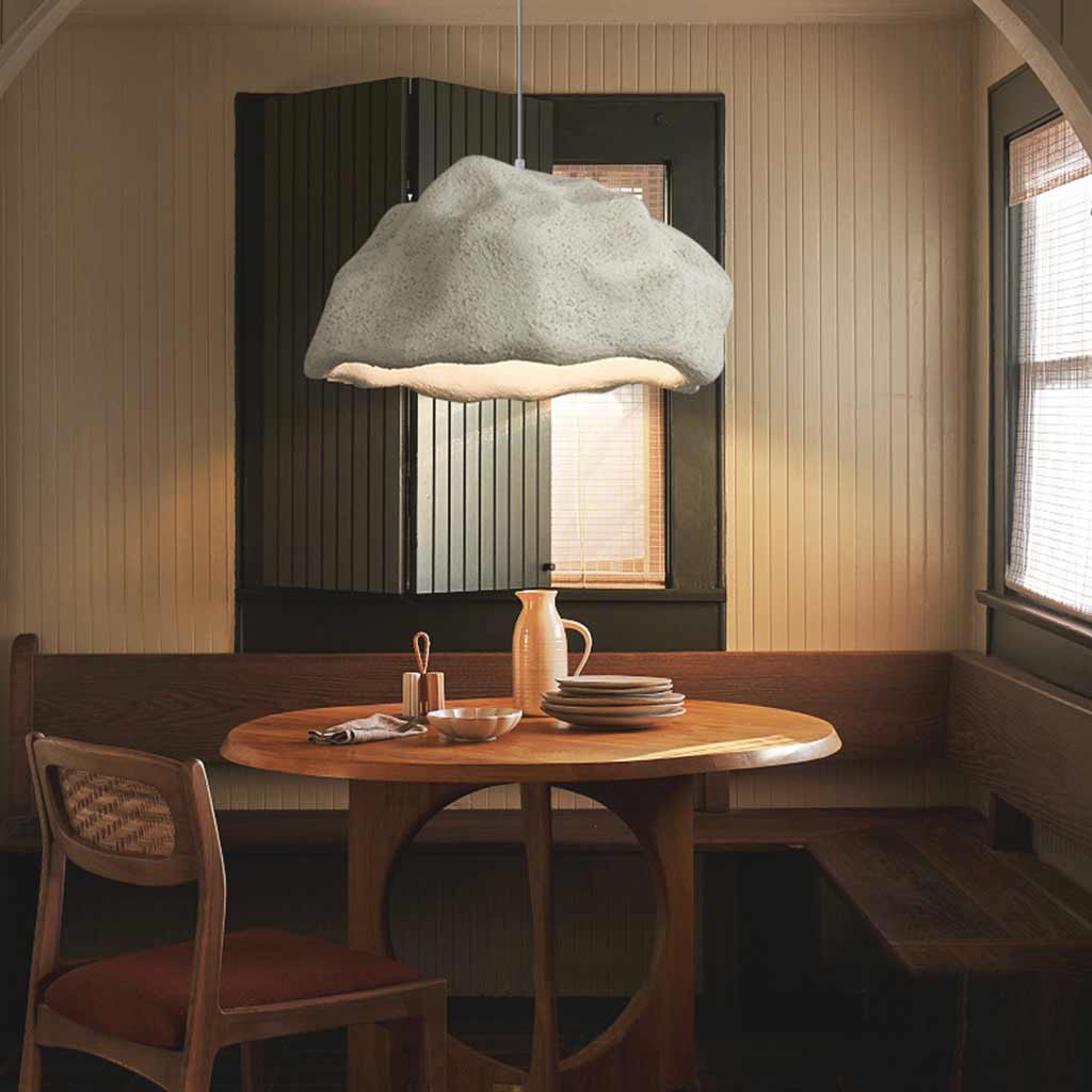 Nikkiana Lumière Suspendue Wabi-Sabi en Pierre Naturelle, 4 Teintes