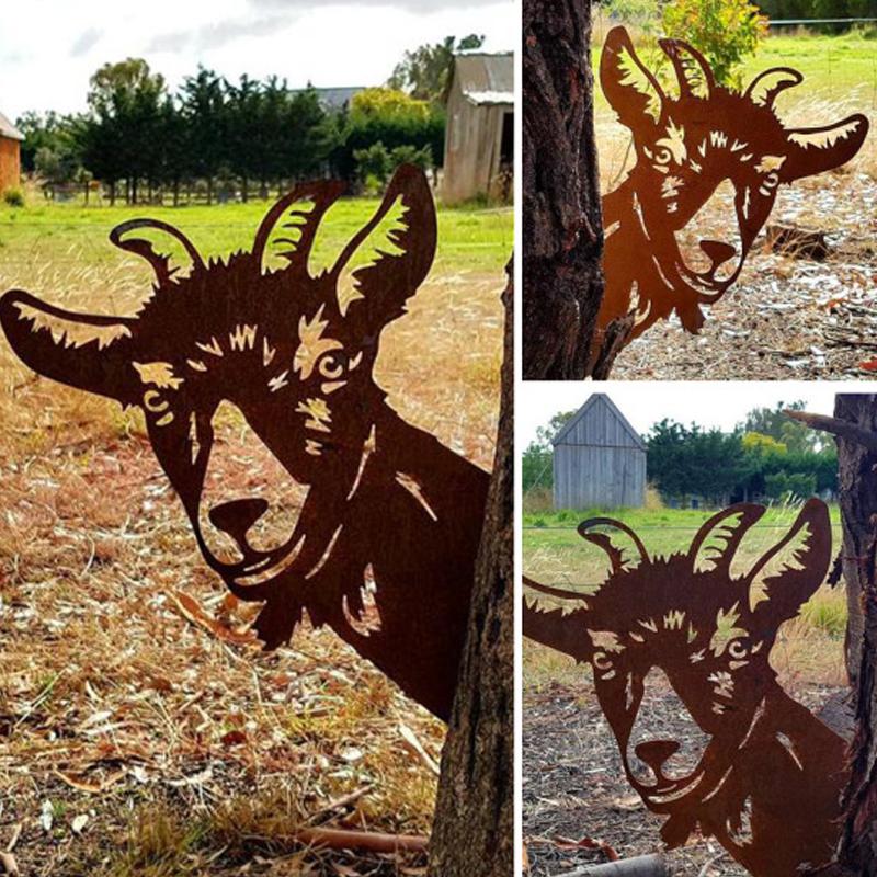 Œuvre d'art en métal pour le jardin