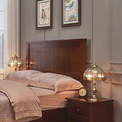 Dorure Cachée -  Lampe de table vintage en laiton avec interrupteur à chaîne
