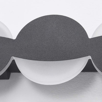 Noir Opulent - Applique Murale LED Géométrique Minimaliste 3 Couleurs Disponibles