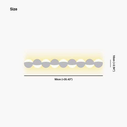 Noir Opulent - Applique Murale LED Géométrique Minimaliste 3 Couleurs Disponibles