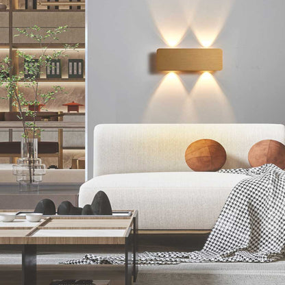 Rive Obscure - Applique Murale LED Rectangulaire Minimaliste en Aluminium - Disponible en 5 Couleurs