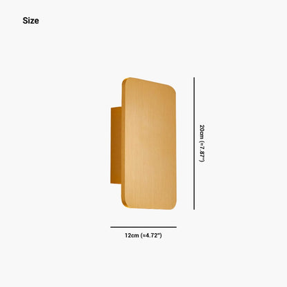 Rive Obscure - Applique Murale LED Rectangulaire Minimaliste en Aluminium - Disponible en 5 Couleurs