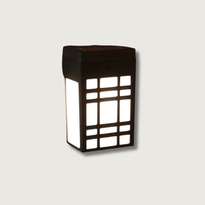 ZenGlow - Lampe Murale Solaire Japonaise pour l'Extérieur