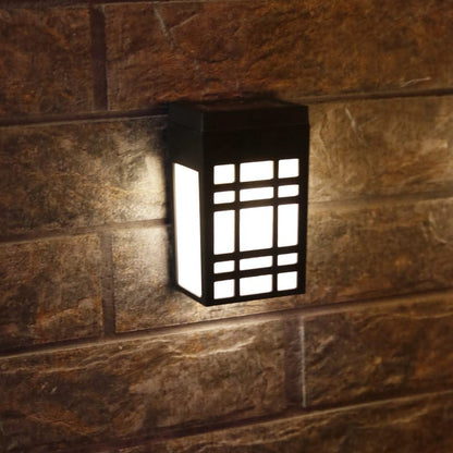 ZenGlow - Lampe Murale Solaire Japonaise pour l'Extérieur