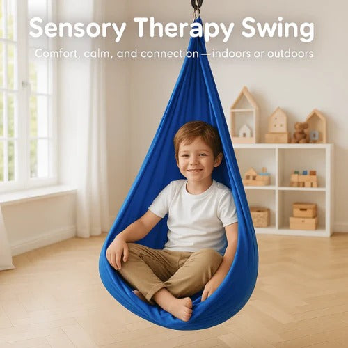 Hamac de Thérapie Sensorielle pour Autisme, Intérieur et Extérieur